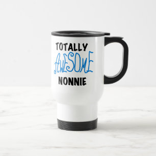 Mug De Voyage Totalement génial Nonnie Blue Text Tshirts et cade