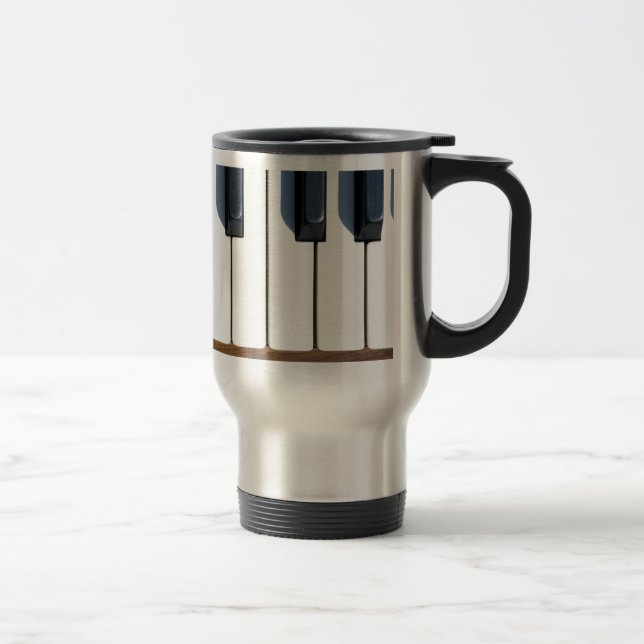 Mug De Voyage Touches d'un piano (Droit)