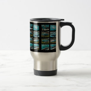 Mug De Voyage touquoise 1955 et blanc de collage de belair