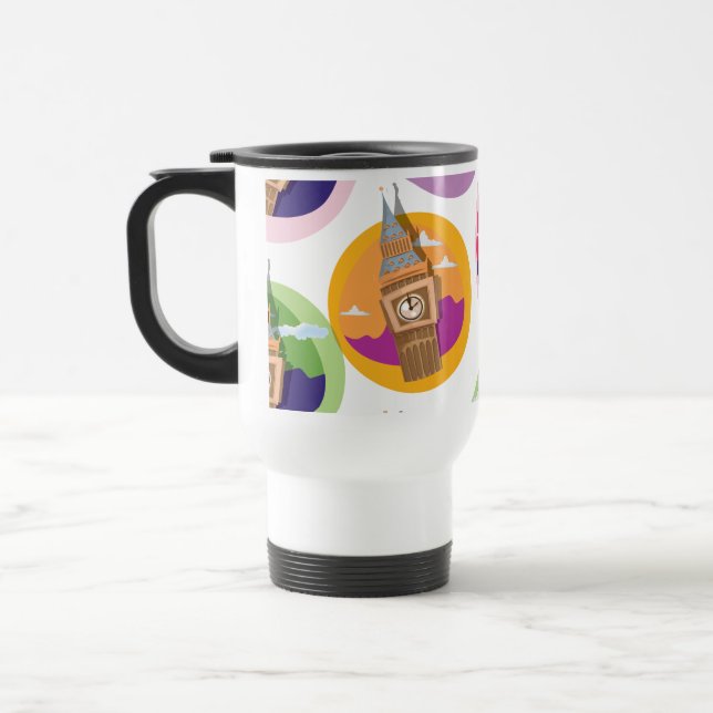 Mug De Voyage Tour horloge Big Ben Westminster (Gauche)