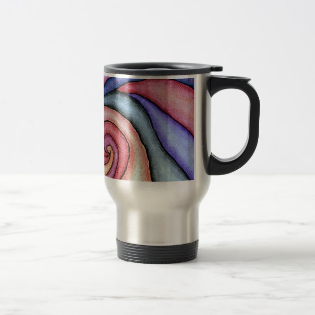 Mug De Voyage Tourbillon d'aquarelle (Droit)