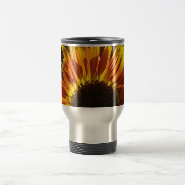 Mug De Voyage Tournesol attrayant doré (Centre)