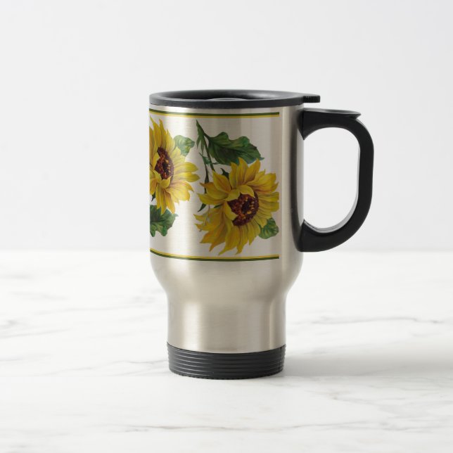 Mug De Voyage Tournesol doré (Droit)