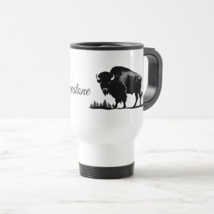 Mug De Voyage Tournez Mug-Yellowstone Buffalo