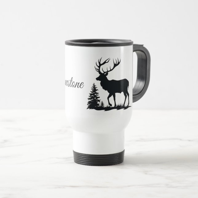 Mug De Voyage Tournez Mug-Yellowstone Elk (Devant droit)