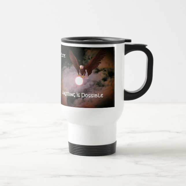 Mug De Voyage Tout est possible Aigle Inspirationnel (Droite)