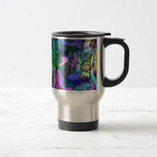 Mug De Voyage Toutes les couleurs avec des persiennes et des lig