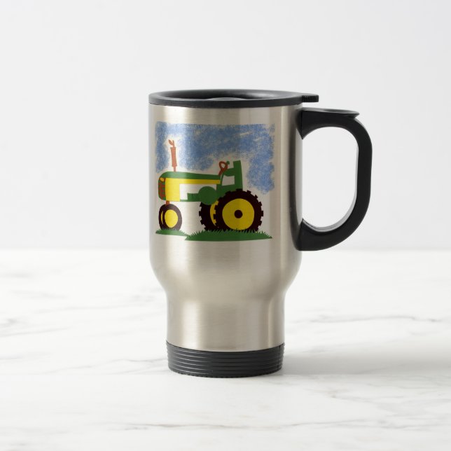 Mug De Voyage Tracteur sous Blue Sky (Droit)