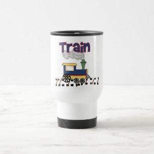 Mug De Voyage Train sur des T-shirts et des cadeaux de voie