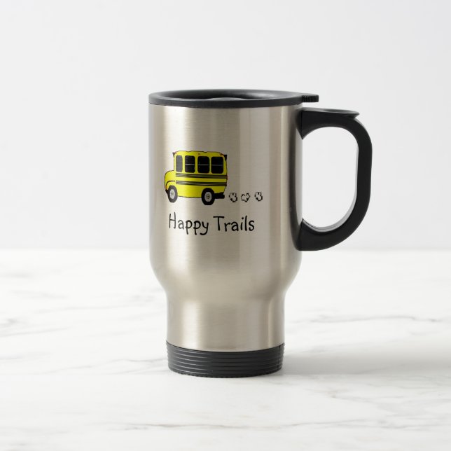 Mug De Voyage Traînées heureuses (Droit)