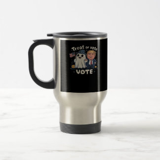 Mug De Voyage Traiter Ou Voter, Trumpkin Éffrayant, Halloween Gr