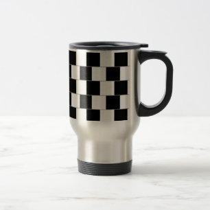 Mug De Voyage Traits horizontaux d'illusion optique de mur de