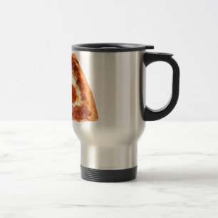 Mug De Voyage Tranche de pizza pepperoni classique de SlipperyJo