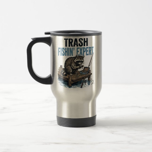 Mug De Voyage Trash Fishin' Expert Raccoon (Gauche)