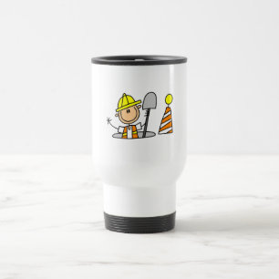 Mug De Voyage Travailleur de la construction en trou d'homme