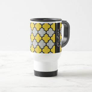 Mug De Voyage Trellis Marocain, Latticwork, Votre Nom