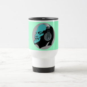 MUG DE VOYAGE TRENDY BLUE LENIN AIME LA MUSIQUE !