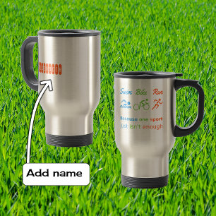 Mug De Voyage Triathlon nage vélo course devis sports personnali
