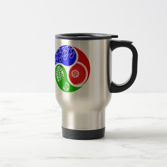 Mug De Voyage Triathlon TRI Yin Yang (Droit)