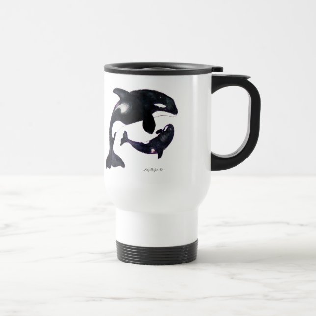 Mug De Voyage Tribal Orca (Droite)