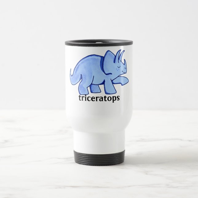 Mug De Voyage Triceratops bleu (Centre)