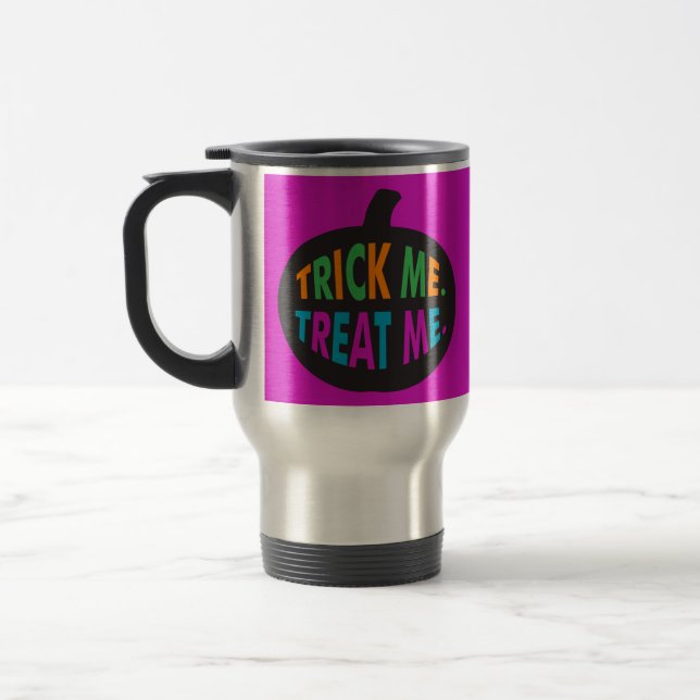 Mug De Voyage Trick Me Traite, Halloween Multi-Couleur (Gauche)