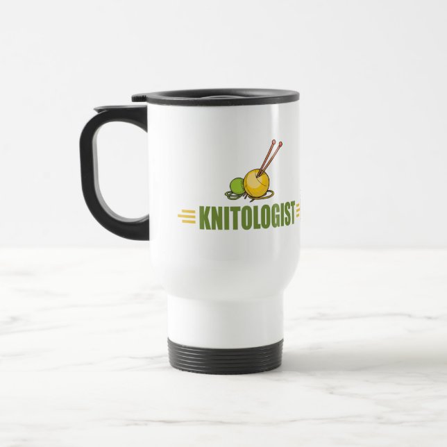 Mug De Voyage Tricot humoristique (Gauche)