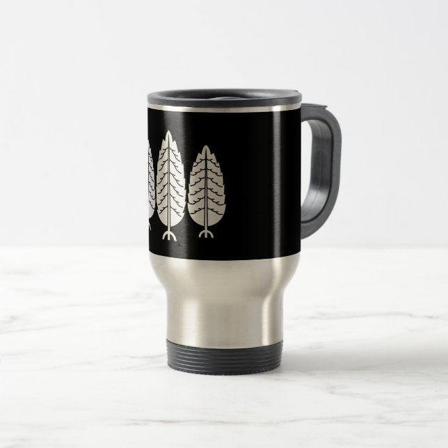 Mug De Voyage Trois cèdres japonais (Devant droit)
