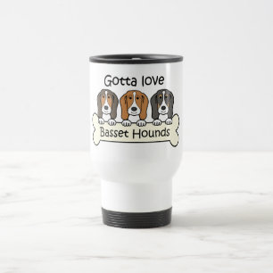 Mug De Voyage Trois chiens de basset