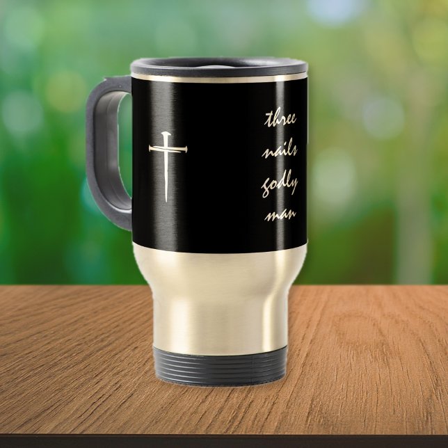 Mug De Voyage Trois Clous Homme Divin  (Créateur téléchargé)