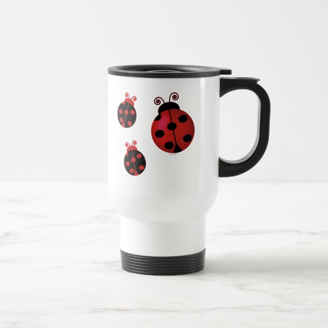 Mug De Voyage Trois coccinelles (Droite)