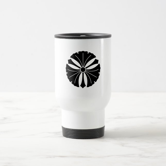 Mug De Voyage Trois feuilles de ginkgo avec des épées (Centre)