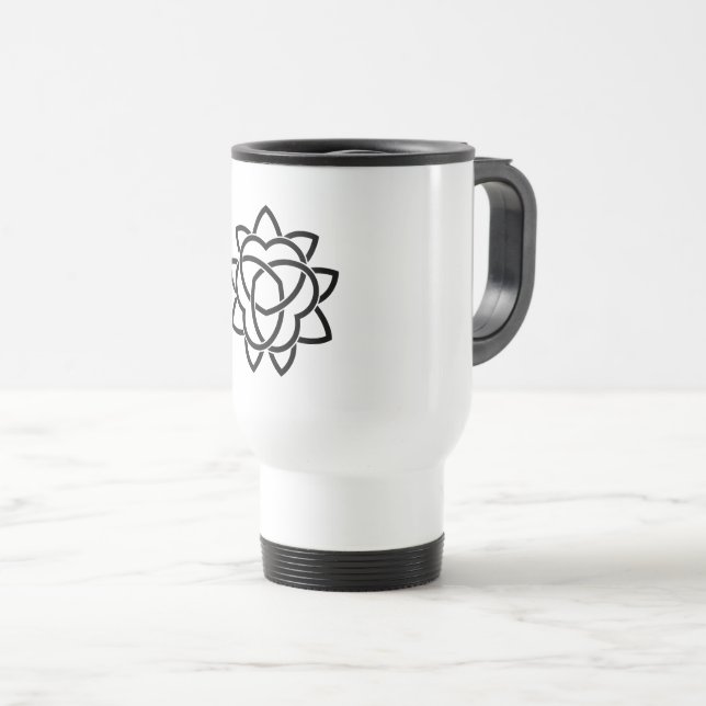 Mug De Voyage Trois mandarines suivies (Devant droit)