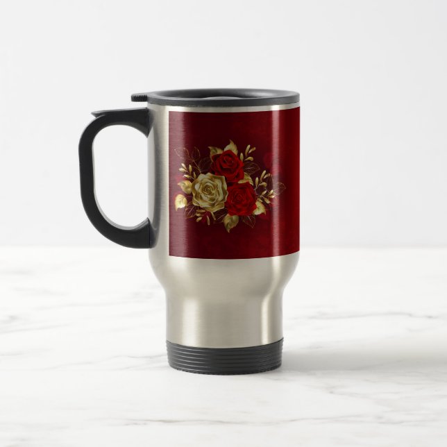 Mug De Voyage Trois Roses de bijoux (Gauche)