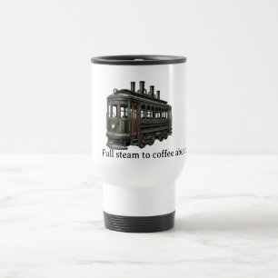 Mug De Voyage Trolley Steampunk : Café en vue, toute vapeur !