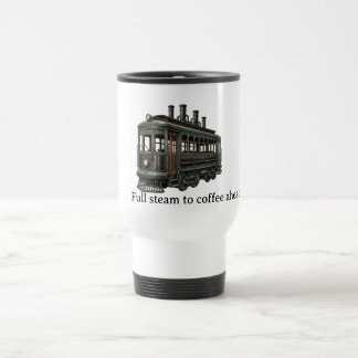 Mug De Voyage Trolley Steampunk : Café en vue, toute vapeur !