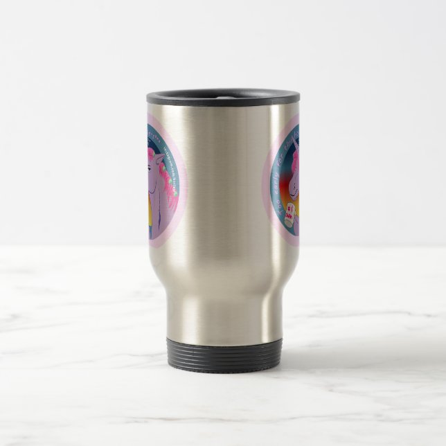 Mug De Voyage Trop tôt pour ce cheval (censuré) (Centre)