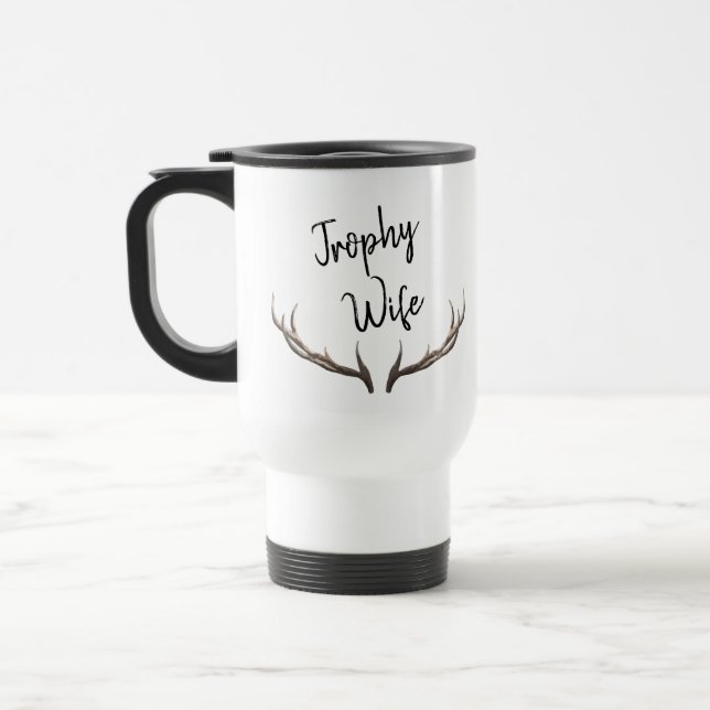 Mug De Voyage Trophée Femme Horns fun (Gauche)