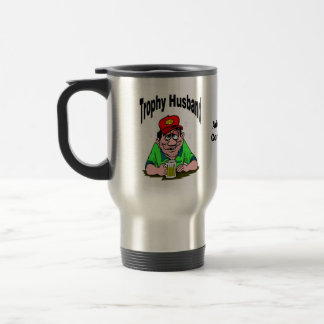 Mug De Voyage Trophée Mari Ajouter un nom, ou commentaires