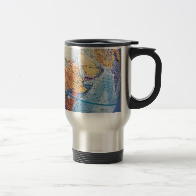 Mug De Voyage Trotteur de globe (15oz.) (Droit)