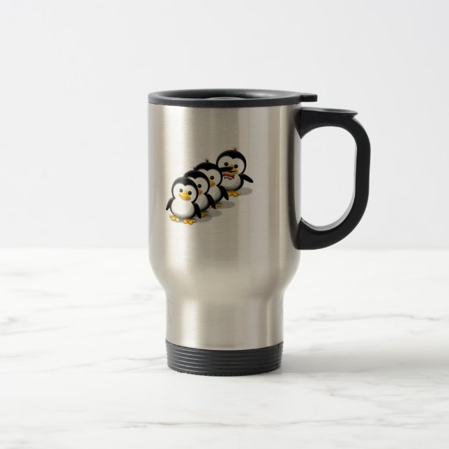 Mug De Voyage Troupeau des pingouins (Droit)