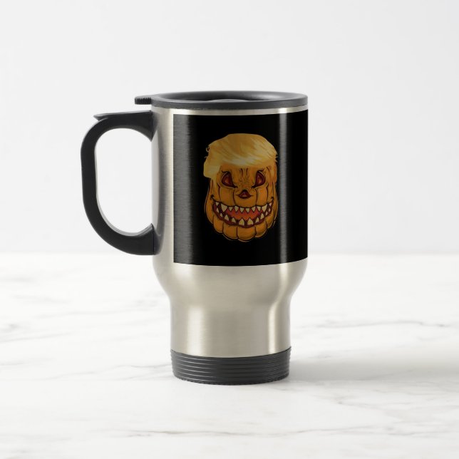 Mug De Voyage Trumpkin Rendre l'Horreur d'Halloween classique (Gauche)