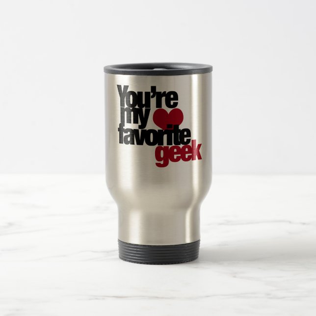 Mug De Voyage Tu es mon nerd préféré (Centre)