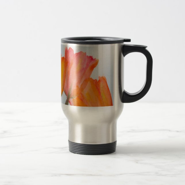 Mug De Voyage Tulipes Citrus Orange (Droit)