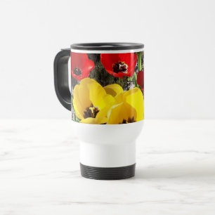 Mug De Voyage Tulipes jaunes et rouges
