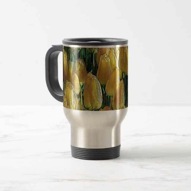 Mug De Voyage Tulips Sunshine Yellow (Devant gauche)