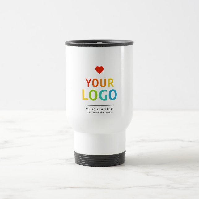 Mug De Voyage Tumbler à café personnalisé| Votre logo profession (Centre)