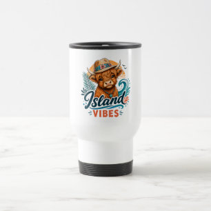 Mug De Voyage Tumbler de voyage Highland Cow Island Vibes
