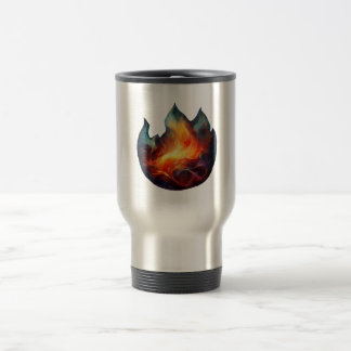 Mug De Voyage Tumbler Thermique - Dessin de Flammes