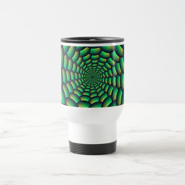 Mug De Voyage Tunnel de l'espion de Green Ball (Centre)